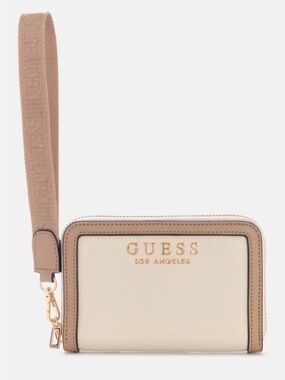 GUESS Cassidy Saffiano Zip Wallet Wristlet